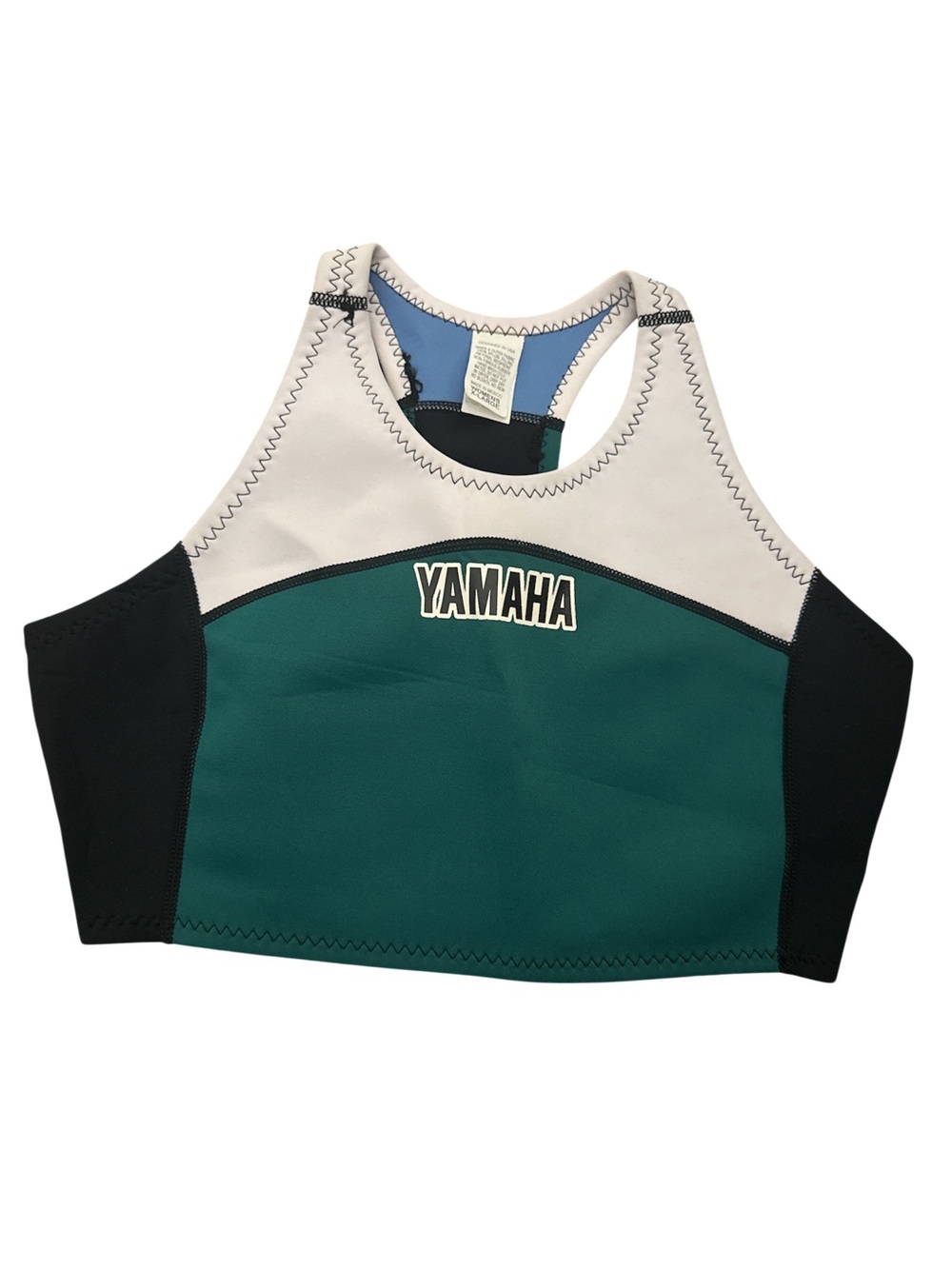 NWT Yamaha Teal & Black Sport Neoprene Swim Top